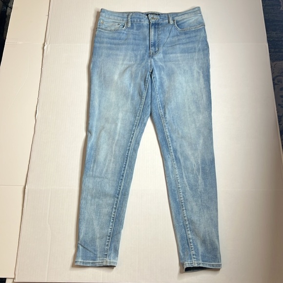 Lauren Ralph Lauren Black Label Women’s Light Wash Skinny Jeans 12 - Picture 5 of 7